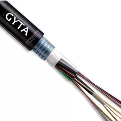 GYTA 4 Core Armored G652D Fiber Cable Loose Tube Design PE Outer Jacket Stable Transmission for Backbone and Access Networks
