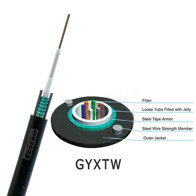 Hoge spanningsweerstand Buiten GYXTW Glasvezel Kabel 2 4 6 8 12 24core Netwerken