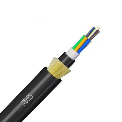 24 kern ADSS volledig diëlektrische zelfdragende ADSS-optische vezelkabel SM G652D met aramide garen