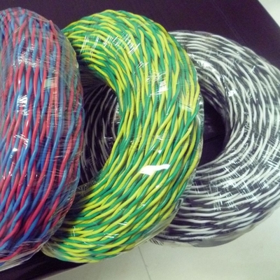 H03V-S H05V-S RVS-kabel PVC geïsoleerde strenge flexibele koperkabel 2*1,0 2*1,5 100m/rol