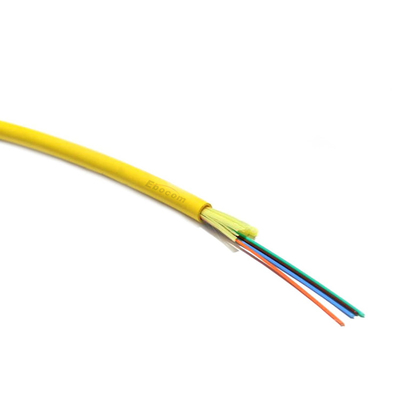 2 Core GJFJH G657A Indoor Fiber Optic Cable LSZH Jacket Makkelijk te vertakken Voor het bouwen van bedrading en FTTH-netwerken