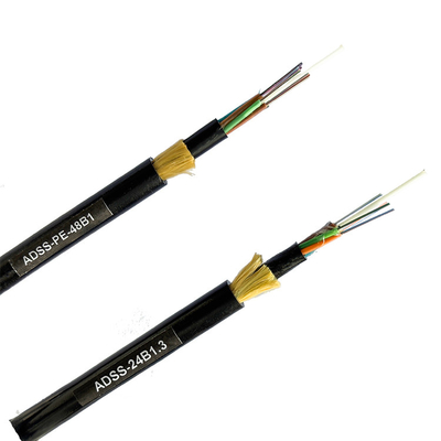 PE Single Jacket ADSS Kabel 48 Core 96 Core G652D voor netwerken