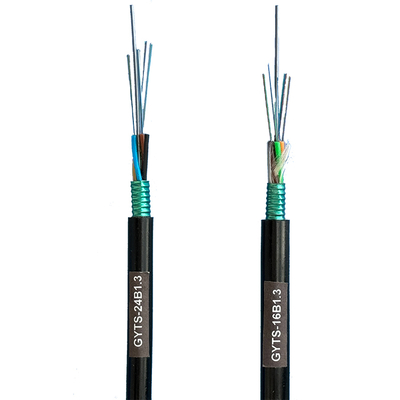 Outdoor Armored Fiber Optic Cable G652D GYTA 12 Core  Loose Tube Aluminum Tape PE Jacket Ideal for Backbone Network Installation