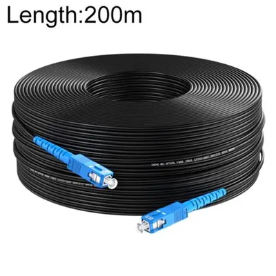 1 Core G657A1 FTTH Drop Cable Patch Cord met SC Connector Single Mode Fiber Jumper